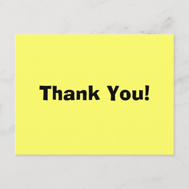 Cartão Postal Obrigado! (Frente)