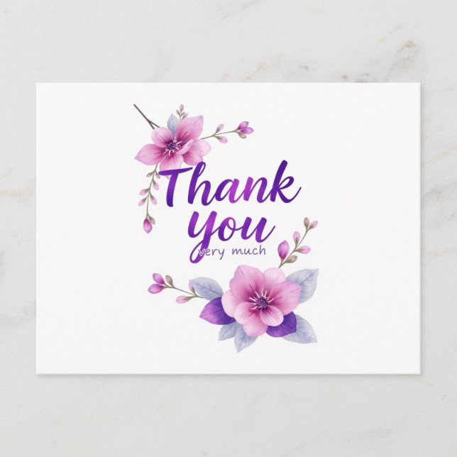 Cartão Postal obrigado (Frente)