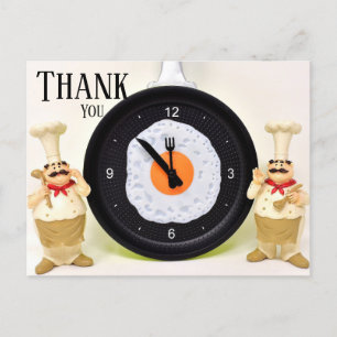 Cartão Postal Obrigado a serviço.