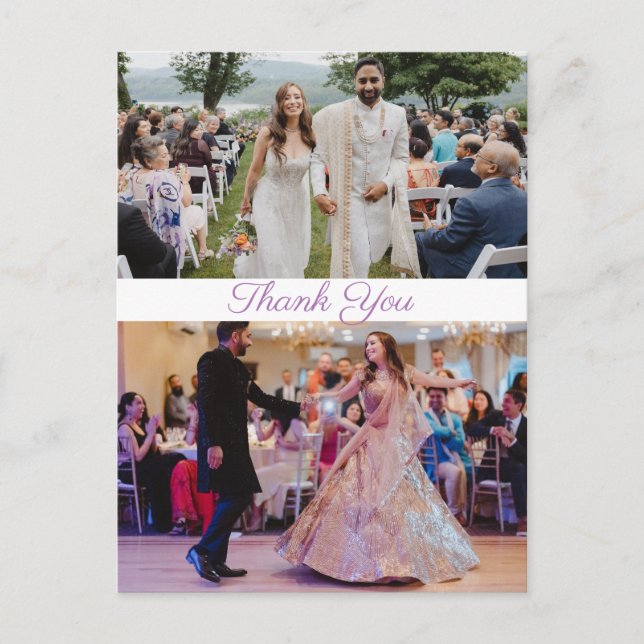 Cartão Postal Obrigado Amo Simples (Frente)