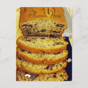 Cartão Postal Obrigado/Banana Nut Bread_ Postcard