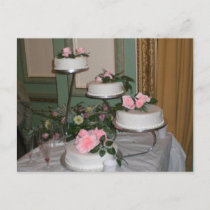 Cartão Postal Obrigado Bolo de Casamento