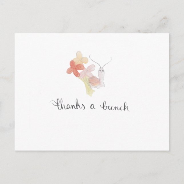 Cartão Postal Obrigado Card Cardenal Caracol Obrigado Cartão-pos (Frente)