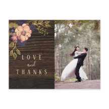 Obrigado Casamento Foto em Madeira