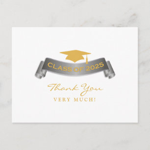 Cartão Postal Obrigado Classe de Graduação do Cartão-postal 2025