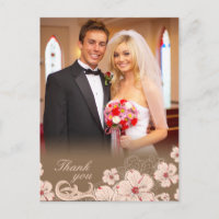 Obrigado de foto de casamento de hibridação castan