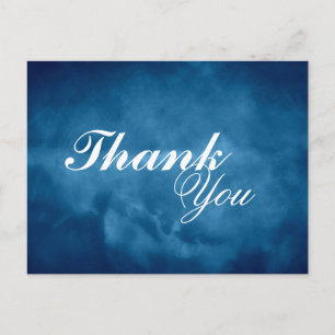 Cartão Postal Obrigado Deep Blue