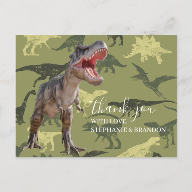 Cartão Postal Obrigado Dinossaur Jurassic World Postcard (Frente)