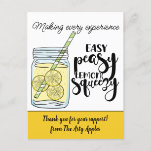 Cartão Postal obrigado do funcionarios que você oferece ao clien