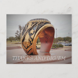 Cartão Postal Obrigado e Gig 'Em