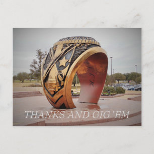 Cartão Postal Obrigado e Gig 'Em