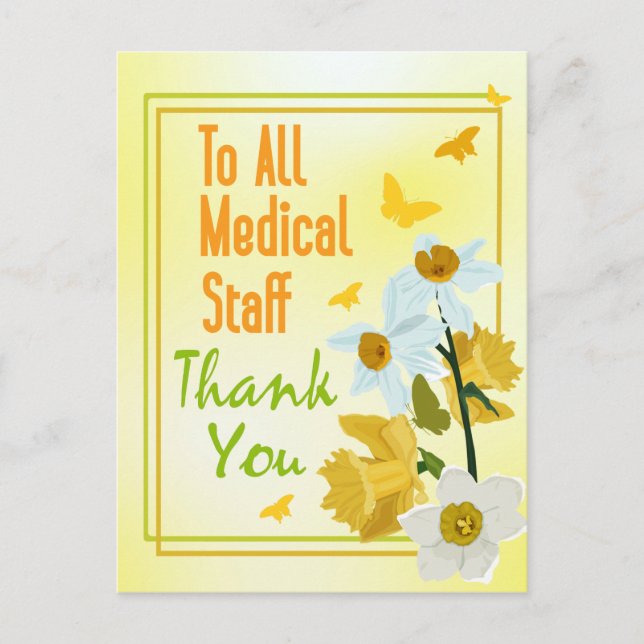 Cartão Postal Obrigado Equipe Médica (Frente)