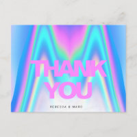 Obrigado Holográfico Iridescente Y2K