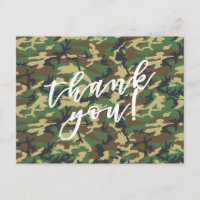 Obrigado! Impressão Camuflagem Militar Florestal