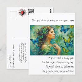 Cartão Postal Obrigado, Mãe Poema