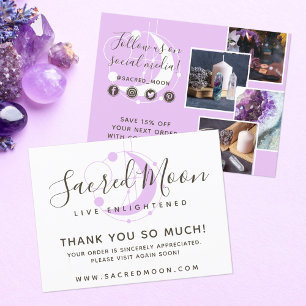 Cartão Postal Obrigado Metafísica Lua Minimalista 4 Foto