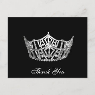 Cartão Postal Obrigado Pageant Crown Postcard