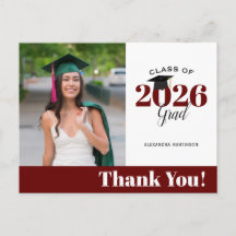 Obrigado pela Foto de Graduação Marrom Moderna