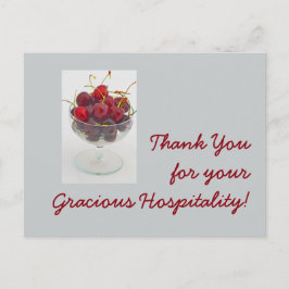 Cartão Postal Obrigado pela sua hospitalidade graciosa!