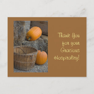 Cartão Postal Obrigado pela sua hospitalidade graciosa!