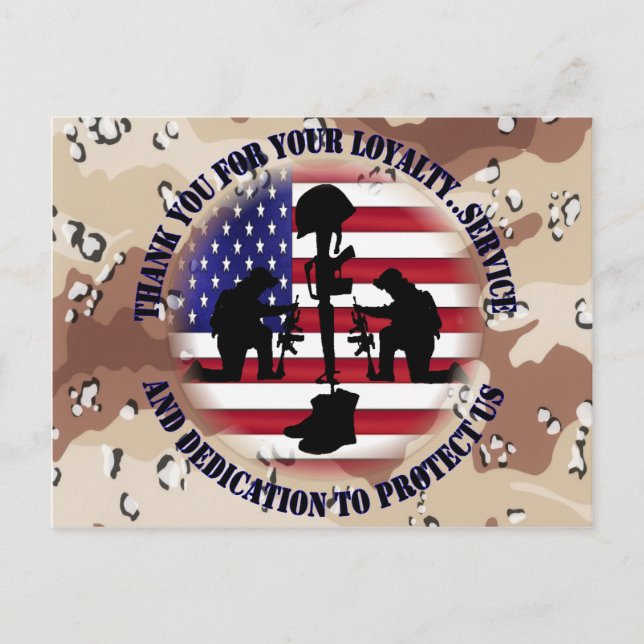 Cartão Postal Obrigado pela sua Lealdade ....... (Frente)