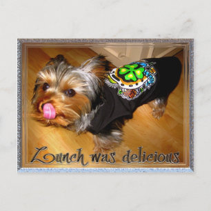 Cartão Postal Obrigado pelo Almoço