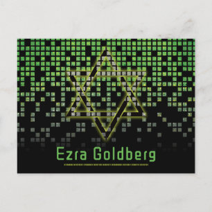 Cartão Postal Obrigado pelo Bar Mitzvah do jogador de videogame 