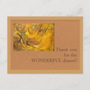 Cartão Postal Obrigado pelo janta MARAVILHOSO!