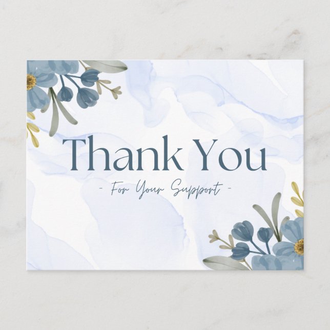 Cartão Postal Obrigado pelo seu apoio  (Frente)