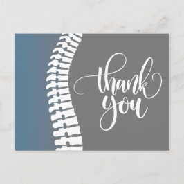 Cartão Postal Obrigado Pelo Seu Referimento 2 Quiroprática