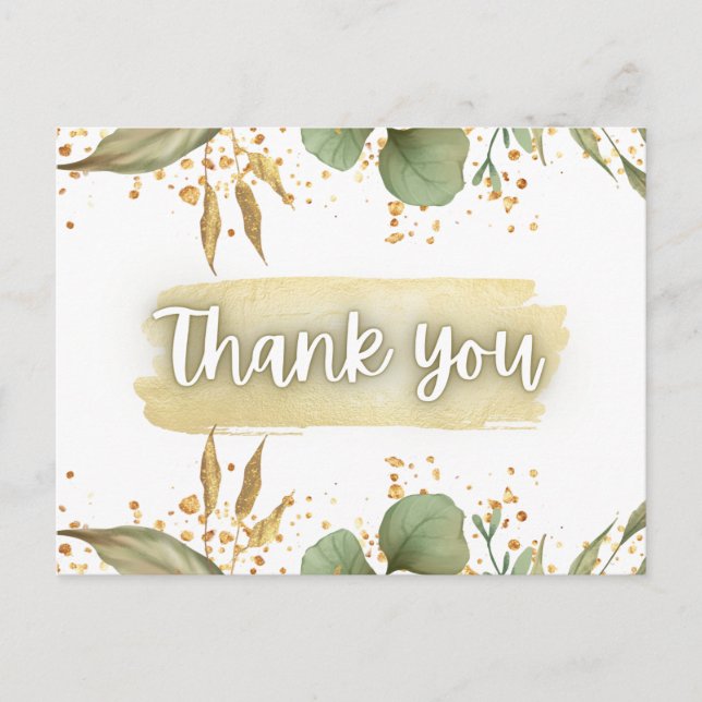 Cartão Postal Obrigado por  (Frente)