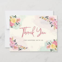 Cartão Postal Obrigado por comprar 