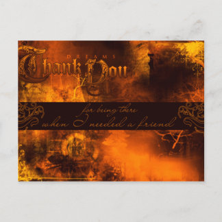 Cartão Postal Obrigado por estar lá quando precisava de um amigo