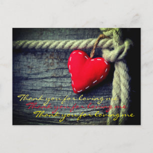 Cartão Postal Obrigado por me amar.