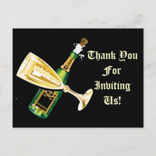 Cartão Postal Obrigado por nos convidar a fazer cartazes de camp