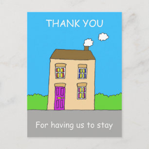Cartão Postal Obrigado por nos ter para ficar