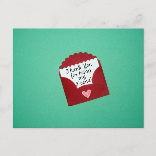 Cartão Postal Obrigado por ser meu amigo! (Frente)