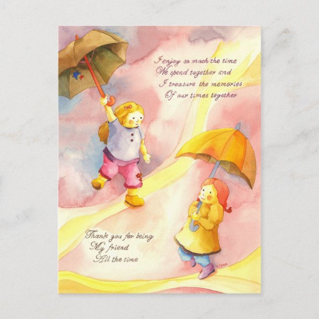 Cartão Postal Obrigado por ser meu amigo (Frente)