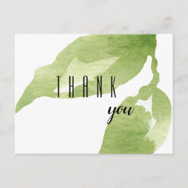 Cartão Postal Obrigado por Seu Folhagem de Incentivo