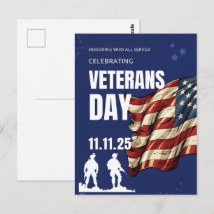 Cartão Postal Obrigado por Seu Serviço: Dia dos Veteranos 2025