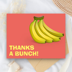 Cartão Postal Obrigado por Tudo Bananas   Engraçado Obrigado