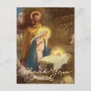 Cartão Postal Obrigado por um Natal Antigo