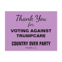 Obrigado por Votar Contra o TrumpCare Resistir