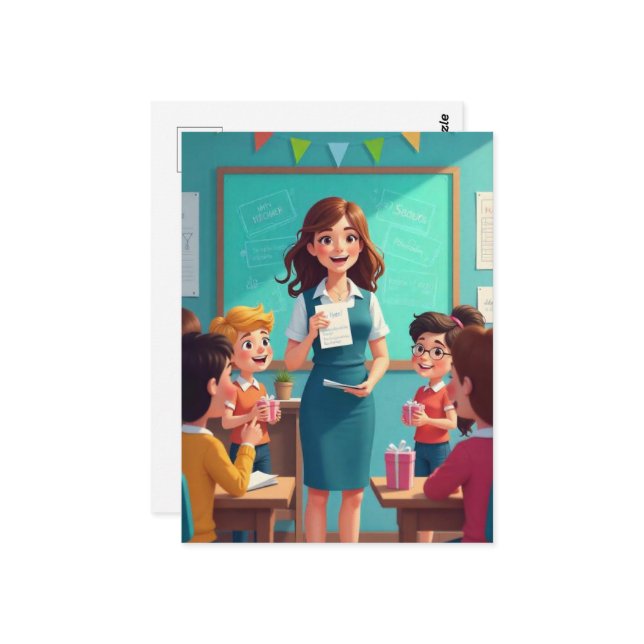 Cartão Postal "Obrigado, Professor!" (Frente/Verso In Situ)