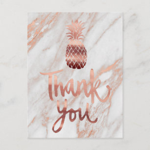 Cartão Postal obrigado rosa