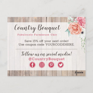 Cartão Postal Obrigado Rosas Russos De Fábrica De Madeira