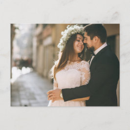 Cartão Postal Obrigado Rustic Boho Arrows e Foto Floral