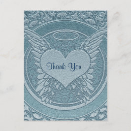 Cartão Postal Obrigado! | Simpatia | Azul