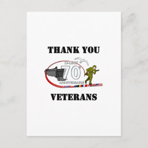 Cartão Postal Obrigado veteranos