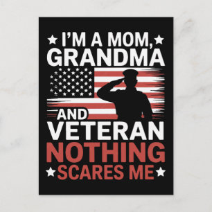 Cartão Postal Obrigado Veteranos Bandeira Americana Dia da Memór